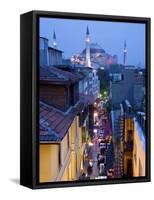 Hagia Sophia, Sultanahmet District, Istanbul, Turkey-Peter Adams-Framed Stretched Canvas