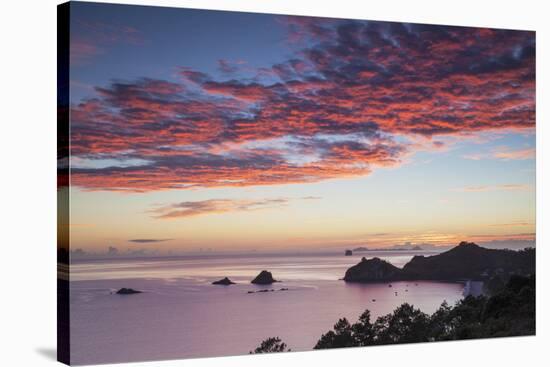 Hahei Beach at Sunrise, Coromandel Peninsula, North Island, New Zealand-Ian Trower-Stretched Canvas