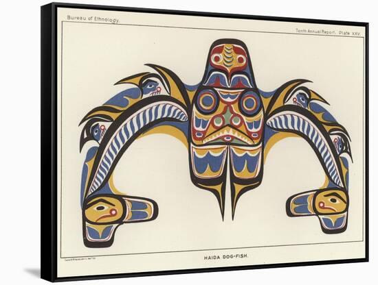 Haida Dog-Fish-null-Framed Stretched Canvas