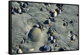 Haida Gwaii Islands, British Columbia. Beach Stones-Richard Wright-Framed Stretched Canvas