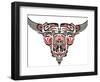 Haida Style Tattoo Design Created With Animal Images-Arty-Framed Art Print