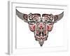 Haida Style Tattoo Design Created With Animal Images-Arty-Framed Art Print