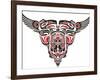 Haida Style Tattoo Design Created With Animal Images-Arty-Framed Art Print