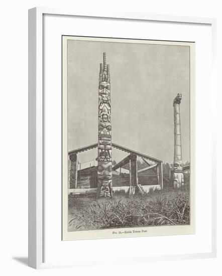 Haida Totem Post-null-Framed Giclee Print