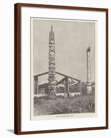 Haida Totem Post-null-Framed Giclee Print