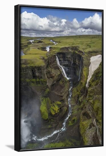 Haifoss Waterfalls, Thjorsardalur Valley, Iceland-Arctic-Images-Framed Photographic Print