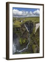 Haifoss Waterfalls, Thjorsardalur Valley, Iceland-Arctic-Images-Framed Photographic Print