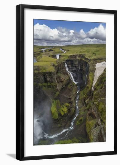 Haifoss Waterfalls, Thjorsardalur Valley, Iceland-Arctic-Images-Framed Photographic Print