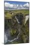 Haifoss Waterfalls, Thjorsardalur Valley, Iceland-Arctic-Images-Mounted Photographic Print