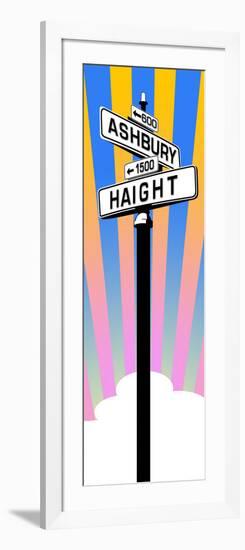 Haight Sign-null-Framed Art Print