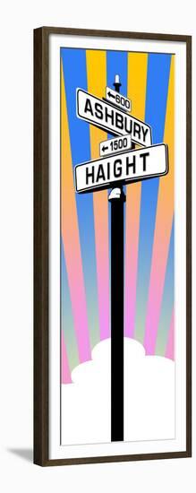 Haight Sign-null-Framed Art Print