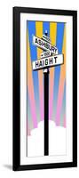 Haight Sign-null-Framed Art Print