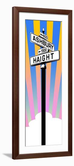 Haight Sign-null-Framed Art Print