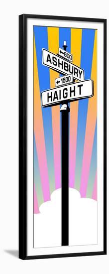 Haight Sign-null-Framed Art Print