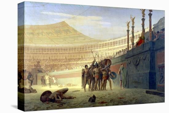 Hail Caesar! We Who are About to Die Salute You, 19th Century-Jean-Leon Gerome-Stretched Canvas