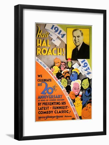 Hail Hal Roach, 1934-null-Framed Art Print