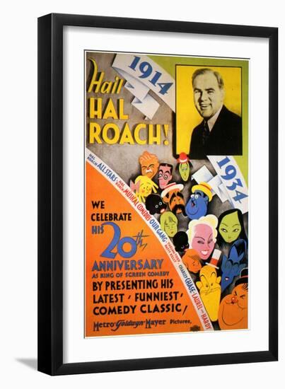 Hail Hal Roach, 1934-null-Framed Art Print