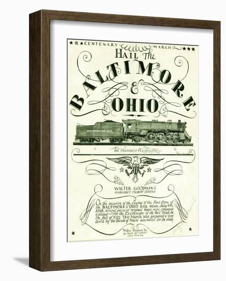 Hail the Baltimore and Ohio-null-Framed Giclee Print
