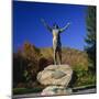 Hail to the Sunrise Statue of Mohawk Indian, on the Mohawk Trail, Massachusetts, New England, USA-Roy Rainford-Mounted Photographic Print