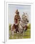 Haile Selassie Emperor of Ethiopia on His Horse-O. De Goguine-Framed Photographic Print