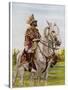 Haile Selassie Emperor of Ethiopia on His Horse-O. De Goguine-Stretched Canvas