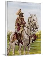 Haile Selassie Emperor of Ethiopia on His Horse-O. De Goguine-Stretched Canvas