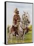 Haile Selassie Emperor of Ethiopia on His Horse-O. De Goguine-Framed Stretched Canvas