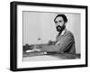 Haile Selassie in his study at the palace, Addis Ababa, c.1942.-null-Framed Photographic Print