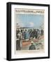 Haile Selassie the Negus of Ethiopia Arrives at Haifa and Begins His Exile-E. Mainetti-Framed Art Print