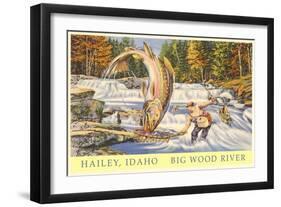 Hailey, Idaho, Big Wood River-null-Framed Art Print