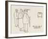 Hailing Taxis -Test Edit-William Heath Robinson-Framed Art Print