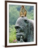 Hainan Province, Hainan Island, Monkey Island Research Park - a Gorilla Statue, China-Christian Kober-Framed Photographic Print