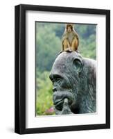 Hainan Province, Hainan Island, Monkey Island Research Park - a Gorilla Statue, China-Christian Kober-Framed Photographic Print