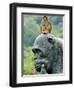 Hainan Province, Hainan Island, Monkey Island Research Park - a Gorilla Statue, China-Christian Kober-Framed Photographic Print