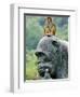 Hainan Province, Hainan Island, Monkey Island Research Park - a Gorilla Statue, China-Christian Kober-Framed Photographic Print