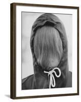 Hair Being Worn over Face-Robert W^ Kelley-Framed Photographic Print