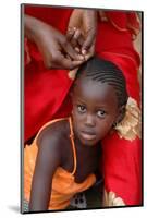 Hair braiding, Dakar, Senegal-Godong-Mounted Photographic Print