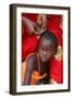 Hair braiding, Dakar, Senegal-Godong-Framed Photographic Print