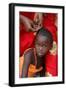 Hair braiding, Dakar, Senegal-Godong-Framed Photographic Print