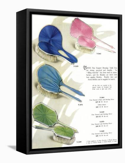 Hair Brush Sets-null-Framed Stretched Canvas