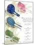 Hair Brush Sets-null-Mounted Art Print