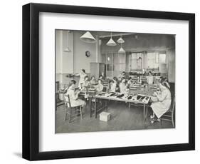 Hair Dressing Class, Barrett Street Trade School for Girls, London, 1915-null-Framed Photographic Print