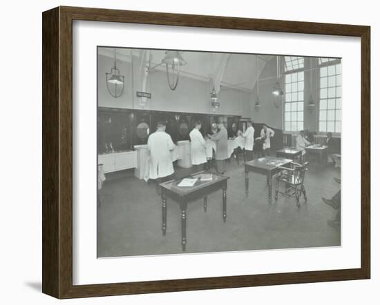 Hair Dressing Class for Men at the Bromley Non-Residential Training Centre, London, 1934-null-Framed Photographic Print