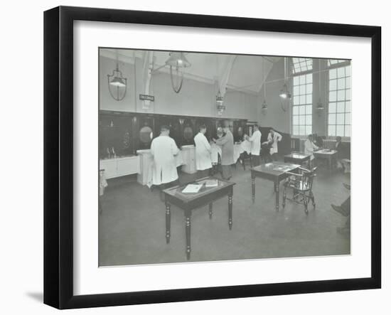 Hair Dressing Class for Men at the Bromley Non-Residential Training Centre, London, 1934-null-Framed Photographic Print