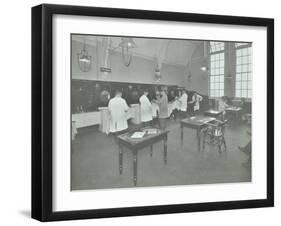 Hair Dressing Class for Men at the Bromley Non-Residential Training Centre, London, 1934-null-Framed Photographic Print