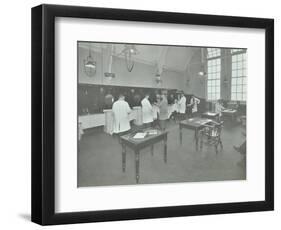 Hair Dressing Class for Men at the Bromley Non-Residential Training Centre, London, 1934-null-Framed Photographic Print