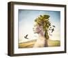 Hair Nest Renaissance Style-null-Framed Art Print