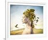 Hair Nest Renaissance Style-null-Framed Art Print