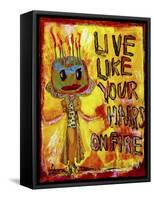 Hair on Fire-Jennie Cooley-Framed Stretched Canvas