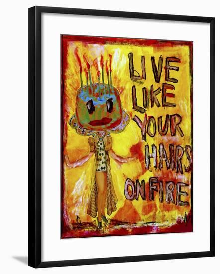 Hair on Fire-Jennie Cooley-Framed Giclee Print